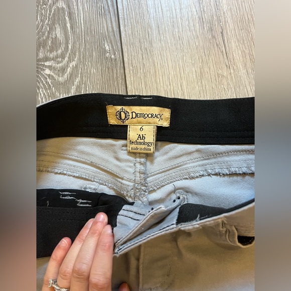 Democracy AB Technology Gray Skinny Jeans Size 6 - Picture 2 of 7